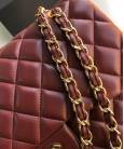 Сумка Jumbo Classic Lambskin Bag Maroon